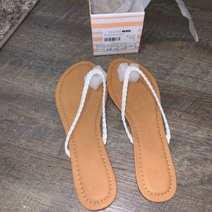 Braided flip flops